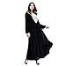 Produktbild Lazzboy Kleid Arabisch Beiläufig Kleid Edel Muslime Lange Roben Abaya Maxi Rock Kleider - Mittlerer Osten Truthahn Abend Abschlussball Übergröße(Schwarz,XL)