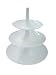 Produktbild koziol Etagere Babell L, Kunststoff, solid weiß, 31,4 x 31,4 x 34 cm