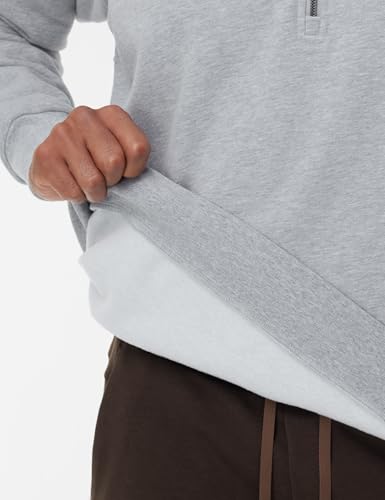 THE GYM PEOPLE Men's Half Zip Fleece Pullover Sweatshirts Midweight Mock Neck Workout Sweat Tops4
