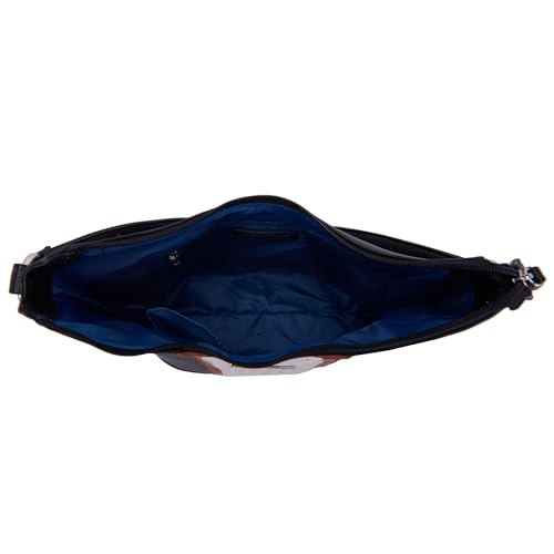 Image of Nautica Women Brand Logo Leather Shoulder Bag | Stylish Handbag | Tote Bag With Zipper
