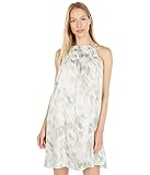 Bella Dahl Smocked Ruffle Mini Dress Windbrushed Floral Print LG