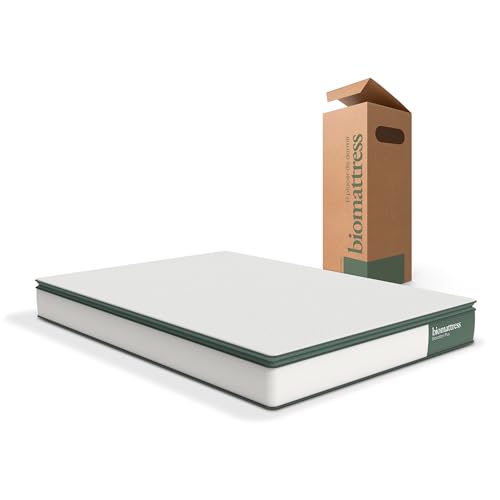 El Mejor Listado de Colchon Bio Cotton que puedes comprar esta semana. 46 Bio Mattress Colchón Biocotton Plus | Núcleo de Espuma de Alta Densidad Que da Soporte y Capa de Espuma para Adaptabilidad y Confort | Antiácaros e Hipoalergénico (Queen Size)