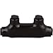 Morris Products Black Insulated in-Line Splice Connector ? 350-6 Wire Range, 5/16 Allen Hex ? 5.21?L x 1.33?W x 2.63?H ?Pre-Filled, Easy Entry, Rubber Vinyl Coating, 2 Set Screws, 5-Pack