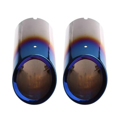 Tuyau d'échappement en acier inoxydable bleu pour VW Golf 6 7 MK7 et Jetta MK6 1.4T 2 pièces