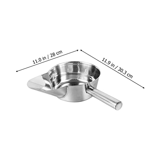 Homoyoyo Pommes-Frites-Schaufel Edelstahl-Eisschaufel Pommes-Schaufel Pommes-Frites-Schaufel Popcorn-Schaufel Trockenwaren Kandiszucker-Schaufel Mehlschaufel für Zuhause Party Bar - Image 8