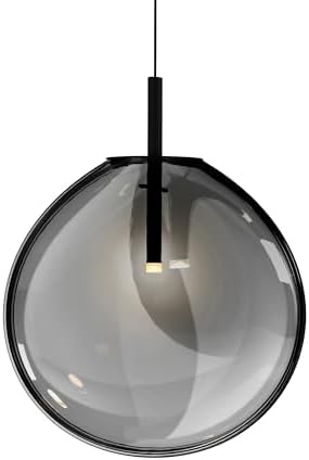Sonneman 2990.25K-LRG Contemporary Modern LED Pendant from Cantina Collection in Black Finish, 4.50 inches