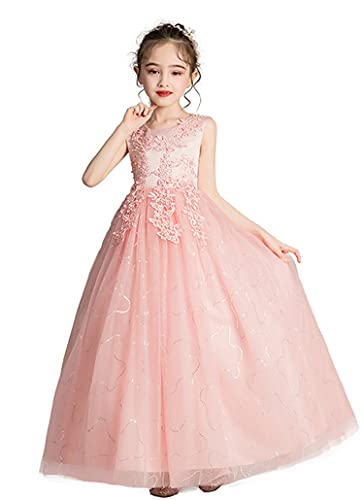 Flower Girl's Long Dress Kids Princess Dress for Wedding Party Easter Special Occasion 3331