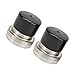 Ylwxzenith 2PCS 2.441in Stainless Steel, Lubricator Tool Kit for Boat Trailer Wheel, Automatic Pressure Relief, Spring Loaded Piston, Prevents Water and Dust Entry