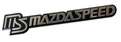 MAZDASPEED MS Aluminum Emblem Badge Nameplate Emblem Logo Decal Rare JDM for Mazda Protege Miata MX5 MX6 RX7 RX8 MAZDA 3 6 R3 626 CX7 CX9 M2 M3 M5 MPV other models