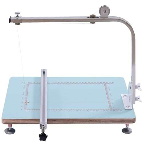 Mesa cortadora de espuma con alambre caliente, temperatura ajustable de 0 a 500 °C, cortadora de alambre caliente de mesa para cortar, formar y esculpir espuma de poliestireno y otros materiales