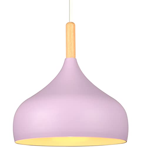iDEGU Lustre Suspension Rétro 24CM Suspension Luminaire Moderne Style Scandinave Forme de Goutte...