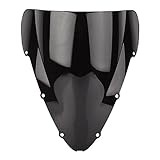 Motorcycle Front Windscreen Windshield Protection ABS Plastic Wind Deflector Screen Fit For Honda CBR600 CBR 600 F4i 2001-2007 (Black)