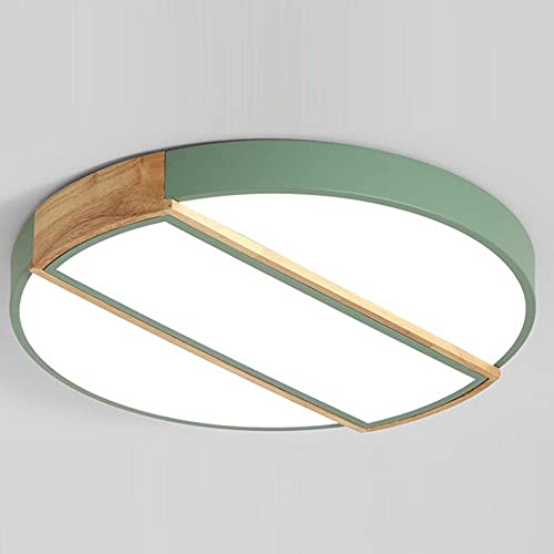 Lampe de plafond en bois de macaron pour chambre d'enfant et salon