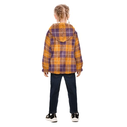 GuoChe Plaid Yellow Purple Fall Boy Fleece Jacket4