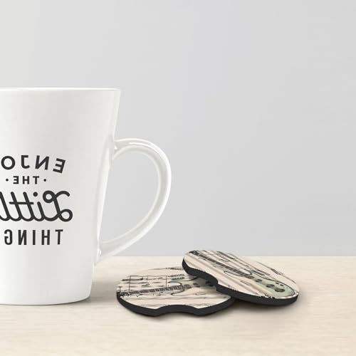 Portavasos para Carro 2 Unidades Diseño Musical Duradero miniatura 2