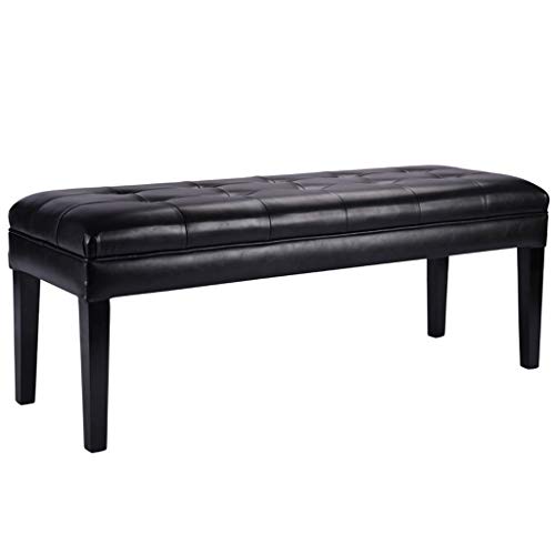 Liudan Shoe Bench Solid Wood Bed End Stool Bedroom Fabric Sofa Stool Home Nordic Shoe Bench Bed Step Bed Front Chair Bed End Stool (Size : L)