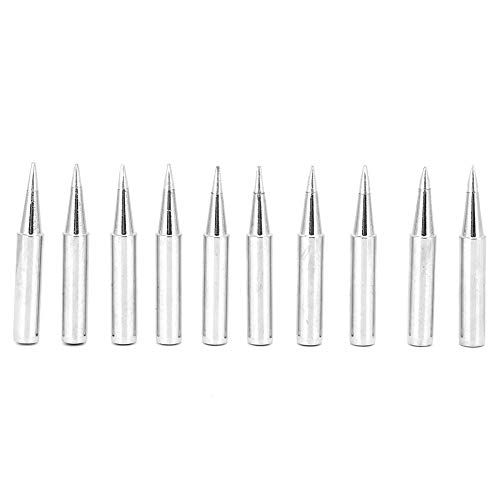 Image of 10Pcs Soldering Iron Tip, Solder Iron Tip Copper Solder Tip Welding Tool Accessory Tool Set 900M T 0.8D