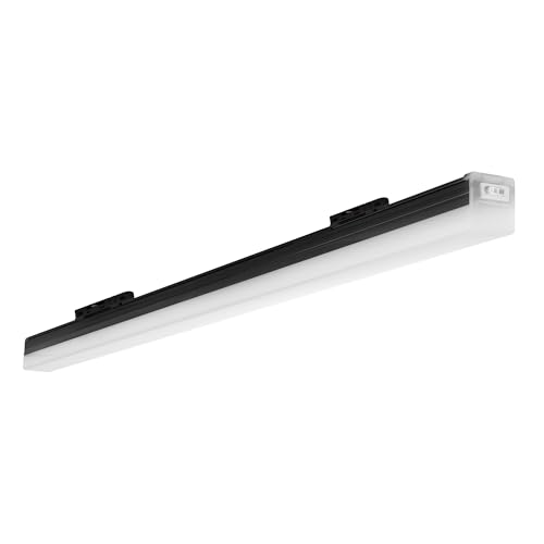 Reviews de Iluminación de techo para oficina favoritos de las personas. 43 ILLUX Lámpara lineal para riel color negro, temperatura regulable, Luz cálida, neutra y fría, para oficina, comedor, cocina. TL-4720.RN