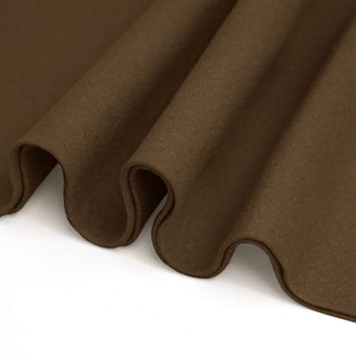 Image of 36 inch Wide Soft Felt Fabric by the Yard, 1.6mm Thick Durable & Flexible Craft Felt for Sewing, DIY Arts, Crafts and Decorations (Brown, 2 /3Y)