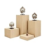 LXHELIVERY Pedestal De Exhibición De Madera, Elevador Expositor Modular De 1 Pieza para Zapatos, Bolsos, Cosméticos Y Perfumes; Ideal para Tiendas Minoristas Y Tocadores Domésticos.(30x30x70cm)