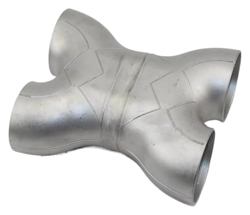 Tuyau d'échappement voiture en acier inoxydable droit renforcé de diamètre 63 mm