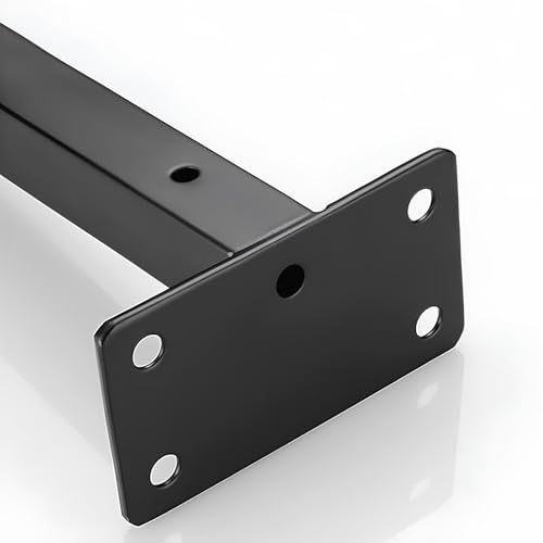 Support étagère murale 50cm lot de 2 équerre noire pour meuble