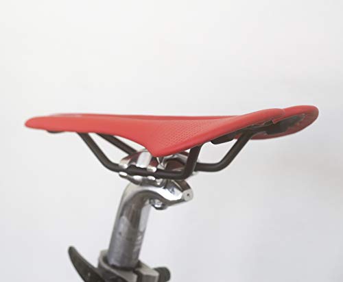 Selle légère pour Brompton London Craftwork rouge de 145g - 4