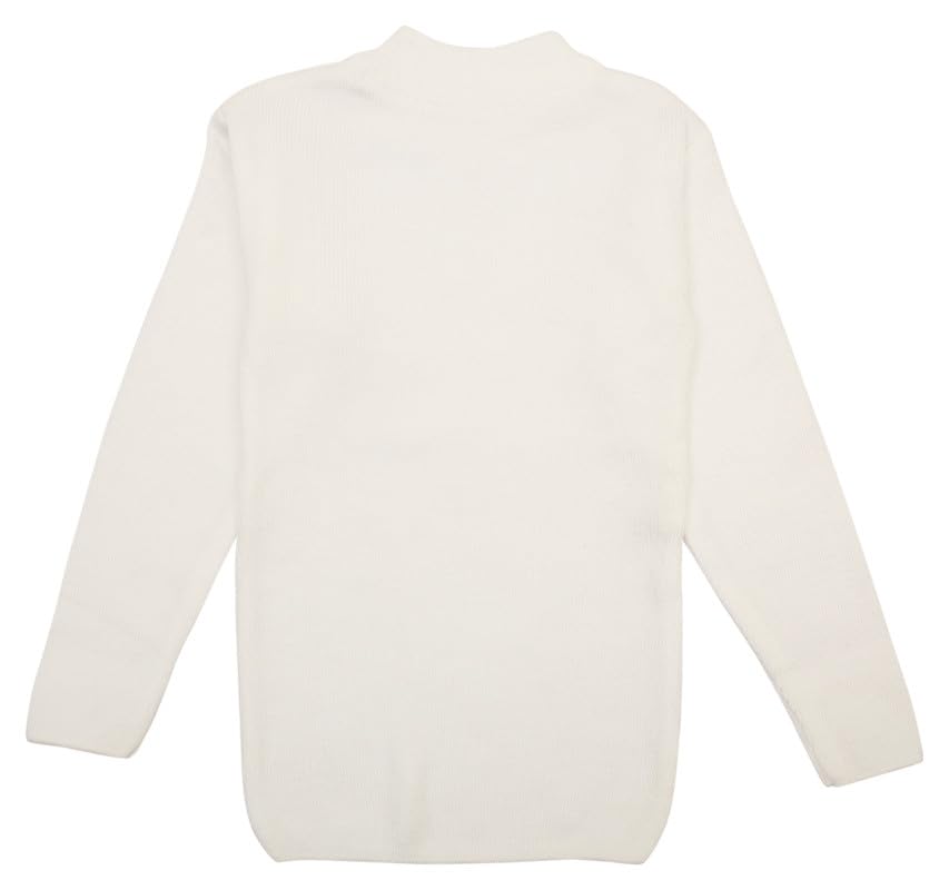NeuVin Kids' White Woollen | Pullover Soft, Cozy, and Adorable Knit Sweater for Playtime Comfort and Style - Image 2 thumbnail