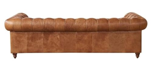Image of Royale Hand Tufted Four (3+1) Seater Elegant Wooden Base Sofa in Wide Extravagant Fabric, Gives Luxurious Look for Home /Living Room /Office /Guest Room /Hotels