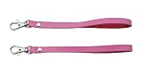 Hand Wrist Straps,Genuine Leather Wrist Strap for Cellphones/Cameras/USB Drives/Keychains/ID Name Tag Holders,2 pcs Pack (hot pink) -  5Afashion