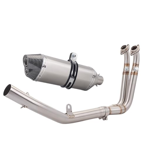 Silencieux d'échappement pour moto 450SR finition carbone et inox 51mm