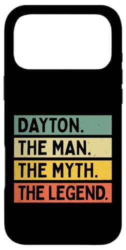 Dayton The Man The Myth The Legend �ʔ������� �J�X�^�}�C�Y�� �X�}�z�P�[�X iPhone 17 Pro Max �p