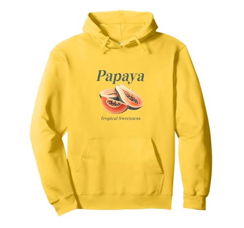 Papaya Sweet Tropical Fruit, Laid-back Vacation,Island Vibes Pullover Hoodie