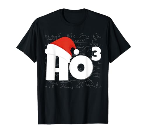 Santa Christmas Hat HoHoHo Funny Math Teacher Humor Camiseta