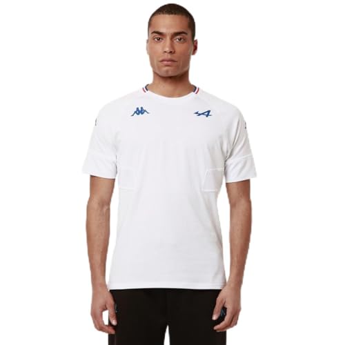 T-Shirt Alpine F1 Kappa Adowi Blanc 5XL pour les Jours de Grand Prix