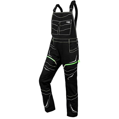 Pantalon à bretelles Pro NEO TOOLS en coton lourd 425 g/m² durable