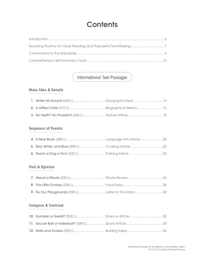 Informational Passages for Text Marking & Close Reading: Grade 2: 20 Reproducible Passages With Text-Marking Activities That Guide Students to Read Strategically for Deep Comprehension - Image 2