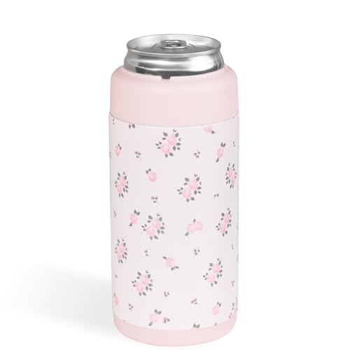 Image of HydroJug Tall Can Cooler 16 oz, Stainless Steel Can Holder, Wildrose