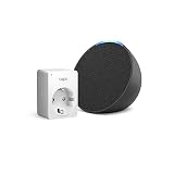 Te presentamos el Echo Pop | Antracita + TP-Link Tapo P110 Smart Plug (enchufe inteligente WiFi) con Monitoreo Energético, compatible con Alexa - Kit de inicio de Hogar digital