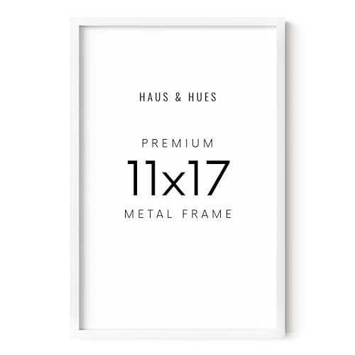 HAUS AND HUES 11x17 White Aluminum Poster Frame - Vertical