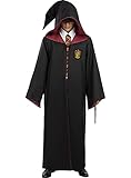 funidelia | mantello replica harry potter grifondoro per donna e uomo hogwarts, maghi - costume per adulto e accessori per feste, carnevale e halloween - taglia l - nero