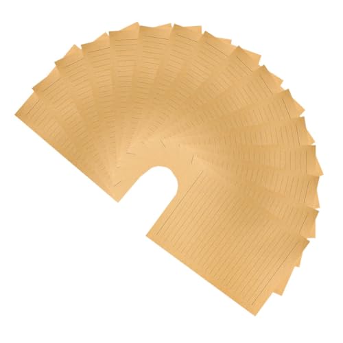 TOGEVAL 50枚 シートり レトロクラフトライティングペーパー 線付 具 用 ヴィン