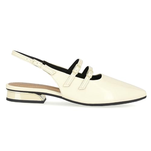 Sapato Piccadilly Slingback Maxi Silvia 279033 Off White