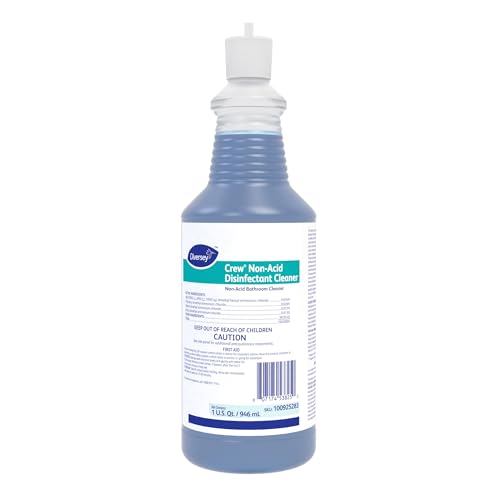 Image of CREW Diversey 100925283 Neutral Non-Acid Bowl & Bathroom Disinfectant, 32 oz Squeeze Bottle, 12 /CT | Ready to Use, Fresh Scent, Toilet Bowls, Urinals, Shower Rooms, Locker Rooms, Hard non-porous Surfaces