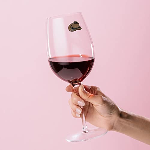 Western Wine Charms With Galloping Horses - Set Of 6 Magnetic Glass Markers Or Identifiers By Simply Charmed #TOP4