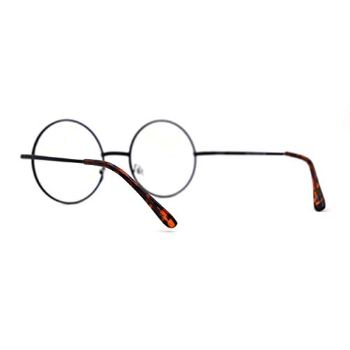 Image of SA106 Classic Hippie Metal Rim Round Circle Lens Blue Light Filtering Computer Glasses