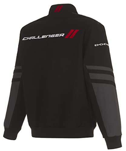 JH DESIGN GROUP Men's Dodge Challenger Jacket an Embroidered Classic Twill Coat - Image 3