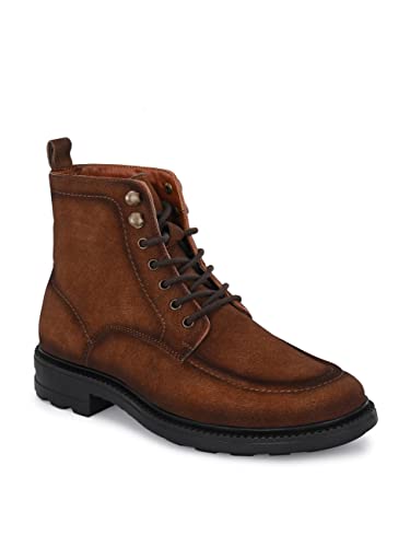 Image of San Frissco Men's Sneaker High Top Ankle Boots for Hikking and Trekking|Round Toe Soft Insole Lace Up Shoes Anti Slip Resistant|Ultra Durable Elegant with Cushioned Footbed