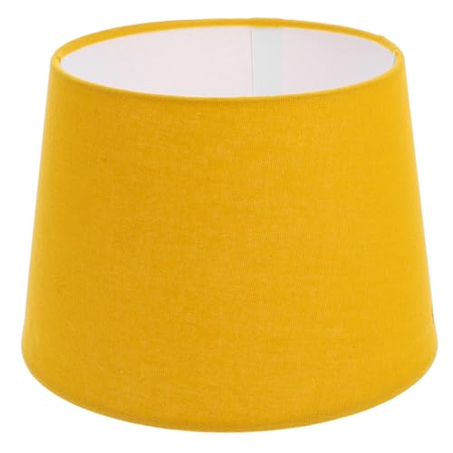 EXCEART Paralume Pastorale Cinese Retrò Pavimento Intrecciata Lampada Da Tavolo Per Soggiorno Leggero Paralumi Per Lampade Standard Paralume Di Lino Rustico Sostituzione Tessuto Giallo