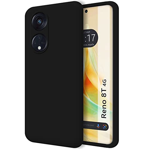 Silicone Liquid Ultra Soft Case for Oppo Reindeer 8T 4G Black